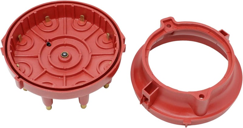 AIP Electronics RED DRAGON FIRE PERFORMANCE Heavy Duty Distributor Cap and Rotor Set Compatible/Replacement for 1978-1996 Ford F-150 EFI 5.0L 5.8L 6.6L 6.9L 7.5L V8 Replaces FD168 FD166 FD307 Oem Fit Kit-1550 - Image 2